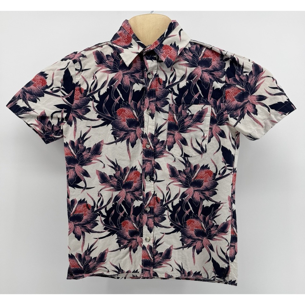 Topman Hawaiian Shirt Men's Size S Floral Tropical Beach Aloha